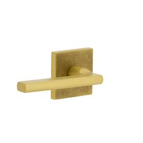Viaggio 039557246944 Quadrato Linen Rosette Single Dummy With Milano Lever In Satin Brass