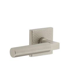 626560 Viaggio 039557256585 Satin Nickel Quadrato Hammered Rosette Contempo Smooth Lever Single D