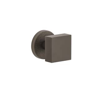 624706 Viaggio Titanium Gray Circolo Leather Rosette Single Dummy With Quadrato Brass