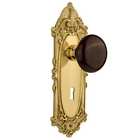 640693 Vicbrn Mrt 214 Kh Nostalgic Warehouse Brown Porcelain Solid Brass Mortise Backset 640697108773