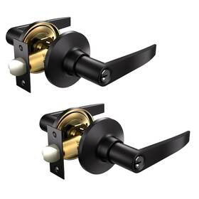 Vicmeon 791974459627 2 Pack Keyed Entry Door Lock Entrance Lever Handle