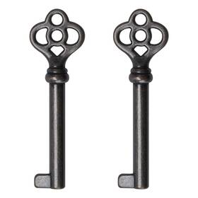 Ky-3ab Vidabte Antique Brass Hollow Barrel Skeleton Key For Cabinets Doors Cupboard