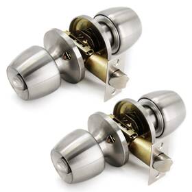 Sp002nb Villar Home Designs Door Knob Versa Satin Nickel Privacy 2 Pack