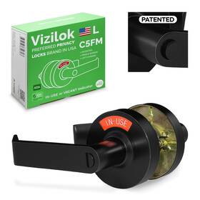 C5fm-l Vizilok Ada Compliant Single Egress Indicator Privacy Lock Durable Ansi Grade