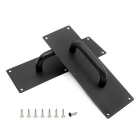 Fxlmq802 Vkinman Stainless Steel Pull/push Door Handle With Plates - Escape And Fire