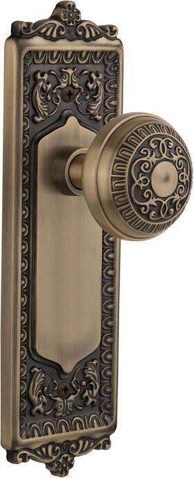 702005 Warehouse Egg And Dart Door Knob With Plate