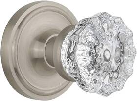 708392 Warehouse Classic Rosette With Crystal Door Knob