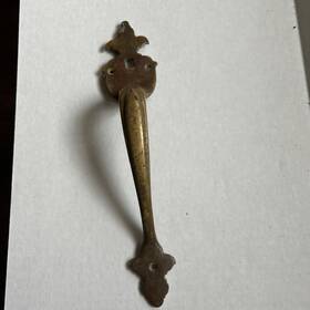 2390 Weiser Door Handle Vintage Brass Decortive Heavy Duty Elegance