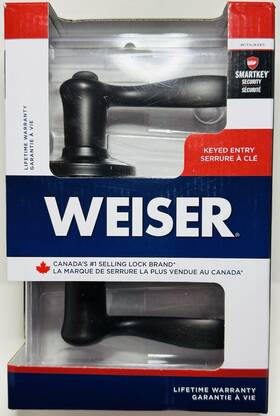 9gla5350-076 Weiser 9gcl5350-006 Collections Orb Toluca Keyed Lever Handle-new In Box Qty-2