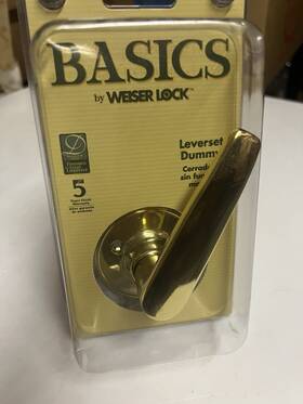 Ac12 Weiser Lock Sedona Dummy Knob Polished Brass Pack Of 6