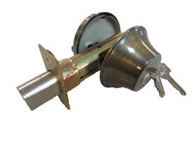 Dc9470us6h Weiser Crown Single Cylinder Deadbolt Antique Brass Finish