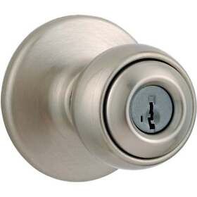 Gac531 Weiser Elements Satin Nickel Entry Door Knob With Smart Key