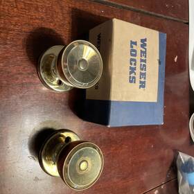 Na12b3bx Weiser Lock A12b Beverly Dummy Trim Knob - Polished Brass