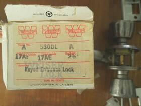 A530a Weiserlock Weiser Lock Antique Etched Nickel Finish Entry Set 17e- 2 3/8
