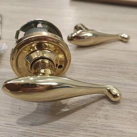 00411l3l3sl20 Weslock 400 Series Privacy Lock Lexington Lever Polished Brass New Old Stock
