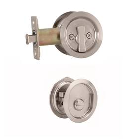 00677xnxn Weslock Round Privacy Pocket Door Lock Satin Nickel Finish