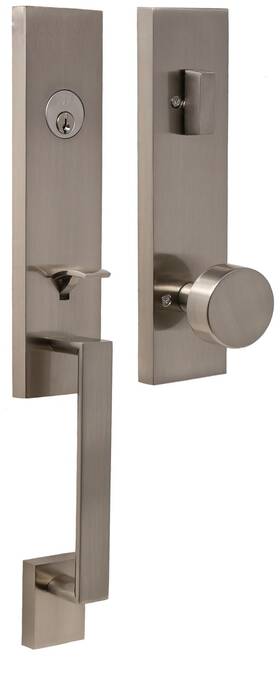 02870-n4nsl2d Weslock 2870-leighton-mesa-entry Leighton Modern Square - Nickel