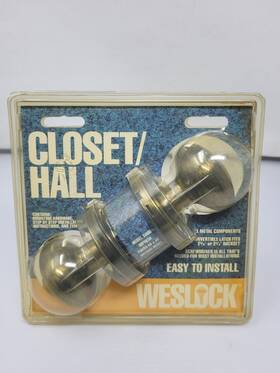 Weslock 048899770239 600 Series Antique Closet / Hall Door Knob