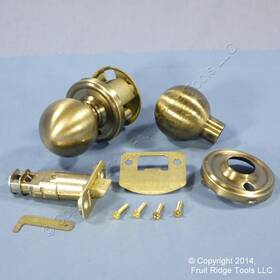 610balabbalab Weslock Traditonale Ball 610 Antique Brass Privacy Bed Bathroom Door Knob