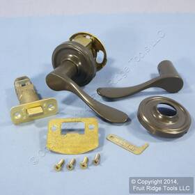 L600bor01bor01 Weslock Left Traditonale Bordeau 600 Gray Passage Closet Door Lever