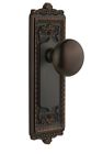 Winfav-10-tb Grandeur Windsor Plate With Fifth Avenue Knob Passage Timeless Bronze