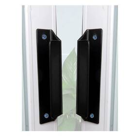 Xing 735314788916 Barn Door Hardware Handle Aluminum Black 90x20mm / 3.54x0.79inch Kno