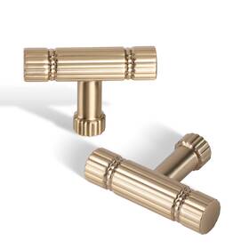 Cb-k10 Yagman Champagne Bronze Cabinet Knobs 10 Pack Drawer Dresser Knob Single Hole Gold T