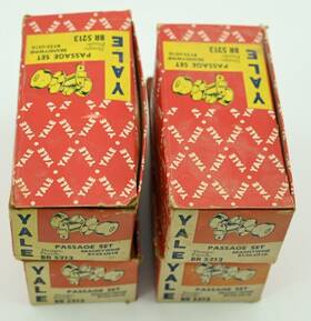 By22-us10 Yale Br-5213 Vintage Lot Of 4 Nos Passage Set Brandywine Finish Model Br5213