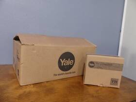 D510w701 Yale Yh Interior Hall Door Lever Handle Satin Chrome Silver Case Of 12