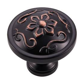 Ycsj B0c53377mx Round Cabinet Knobs - 10 Pack / 1.26 Inch Oil-rubbed Bronze Drawer