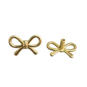 Yemchi 313448779447 2 Pack Solid Brass Bow Drawer Knobs Gold For Kitchen Cabinet Hardw