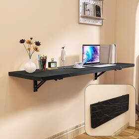 Ygft01 Yoegowu Wall Mounted Folding Table 40 Inch X 16 With Removable Heavy-duty Brackets Suppor