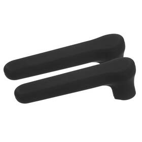 Zaplyte 639664436452 2pcs Door Handle Covers Silicone Knob Cover Protector Black