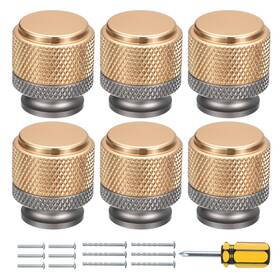 Zaplyte 745060241153 6pack Cabinet Knobs Round Drawer For Dresser Grey