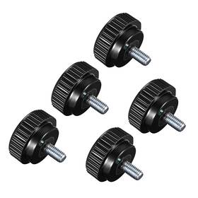 Zaplyte 786527474912 Knurled Clamping Knobs M8 X 15mm Thread 32mm Head Thumb Screw Bolt 5pcs
