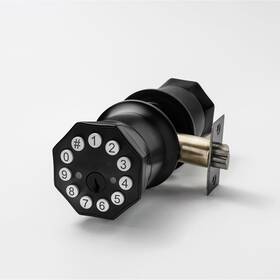E030-ay Zevaway Door Knob With Keypad And Key Keyless Entry Lock Smart Digital Unlock