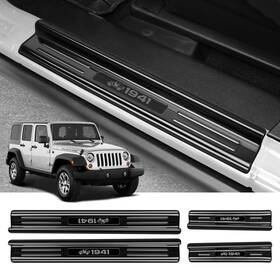 Mmr10-20 Zzeqyg 4 Pcs Stainless Steel Door 4pc Unlimited 4rd Black Brushed
