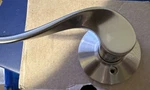 Schlage F170 Sac 619 Accent Satin Nickel Left Handed Dummy Room Door Lever. Fixed Price $13.00.