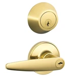 Schlage JC60 Dov 605 Single Cylinder Keyed Entry Lock Deadbolt, Bright Brass. Fixed Price $18.99.