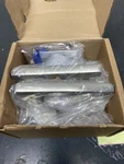 Emtek 5112FRLUS15LH Freestone Passage Door Lever Set, Satin Nickel. Fixed Price $133.99.