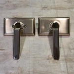 Emtek 8121MLHUS7 Milano Lever Passage Door Handle Rosette Satin Brass Left. Fixed Price $29.99.