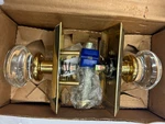 Emtek 810GTUS3NL Georgetown Crystal Passage Knobset Rectanglular Rosette, Unlacq. Fixed Price $120.00.