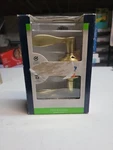 Schlage F10 V 608 Accent Style Indoor Hall & Closet Handle Satin Brass. Fixed Price $15.00.