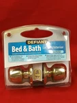 Defiant Bed And Bath Locking Interior Polished Brass Finish Model 332-216. Fixed Price $15.99.