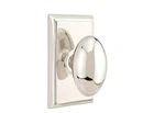 Emtek Privacy Set, Rectangular Rosette, Egg Knob, Polished Nickel. Fixed Price $178.78.