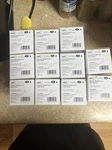 Lot Of 11 Shield Security Straight Dummy Lever Satin Nickel. Fixed Price $90.00.