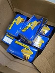 Lot (17) Schlage Elan P515-060 Dummy Door Knob Lever Handle Bright Brass F170. Fixed Price $149.99.