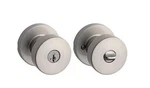 Kwikset 97402-850 Keyed Entry Pismo Knob Smartkey Satin Nickel. Fixed Price $27.99.