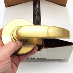 Schlage Decorative Door Lever Satin Brass 606 D170 Spa (dummy Trim) Nos. Fixed Price $17.99.