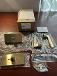 Baldwin HDSQUCFR044 Square Non-turning One-sided Dummy Door Lever Brass *read*. Fixed Price $44.99.